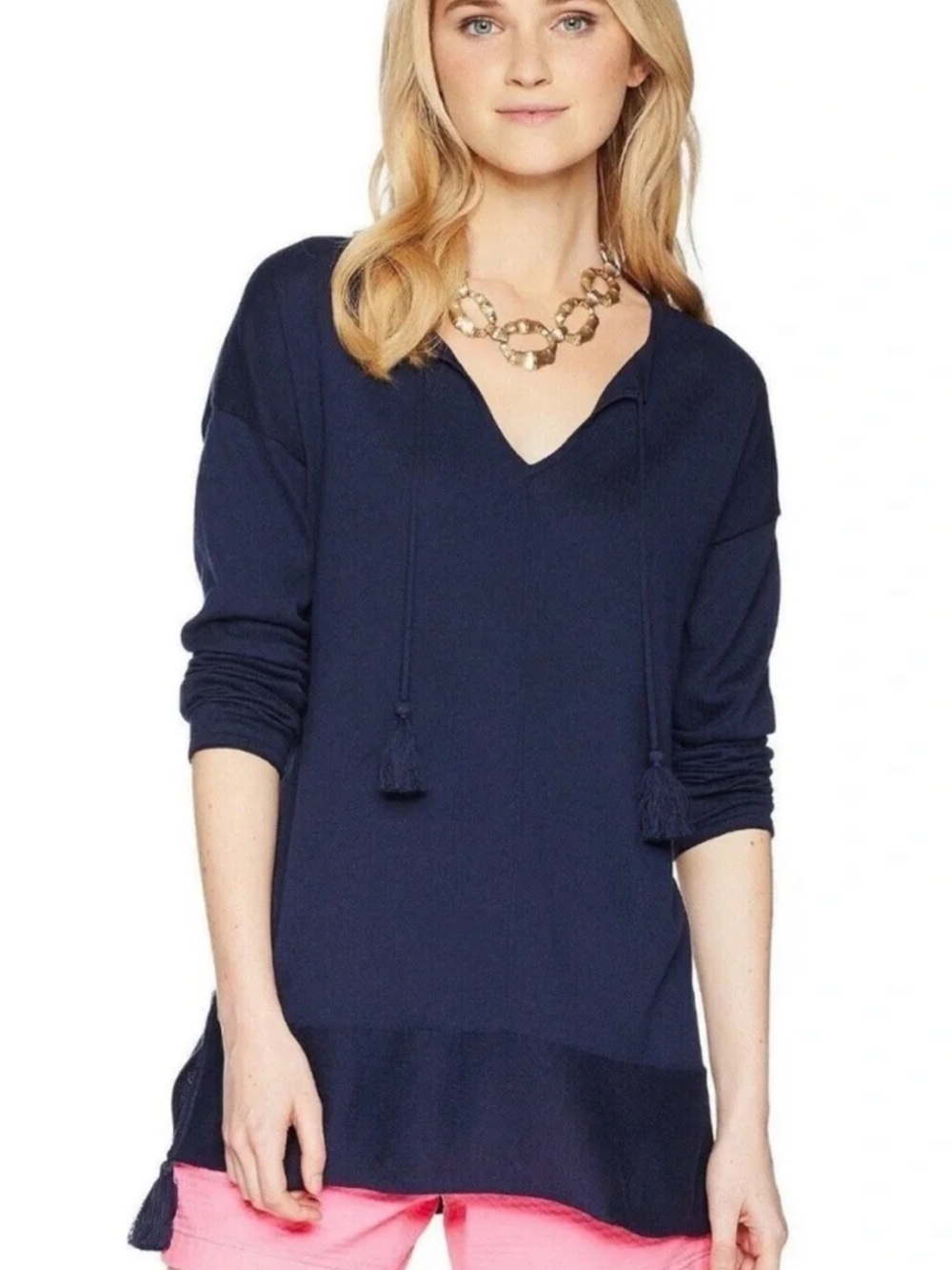 NWT Lilly Pulitzer Colene Sweater Coolmax True Navy Women’s Medium